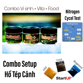 Combo Vi Sinh - Vitamin - ShrimpFood Khởi Tạo Hồ Tép Cảnh Thần Tốc