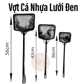 Vợt Cá Nhựa ABS Lưới Đen - Vợt Cá Cảnh